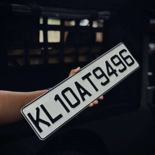 Custom sized SPEED X Number Plates