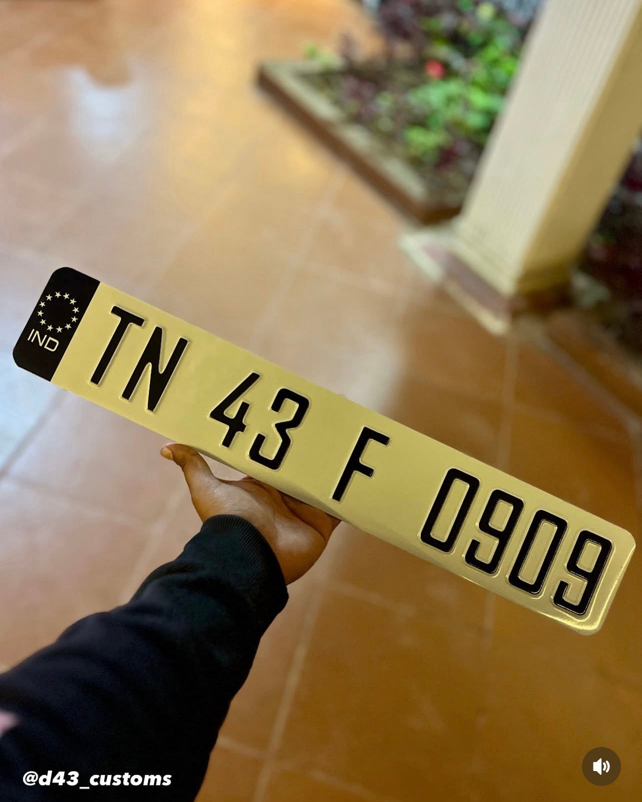Customised Car Classic Number Plates with IND