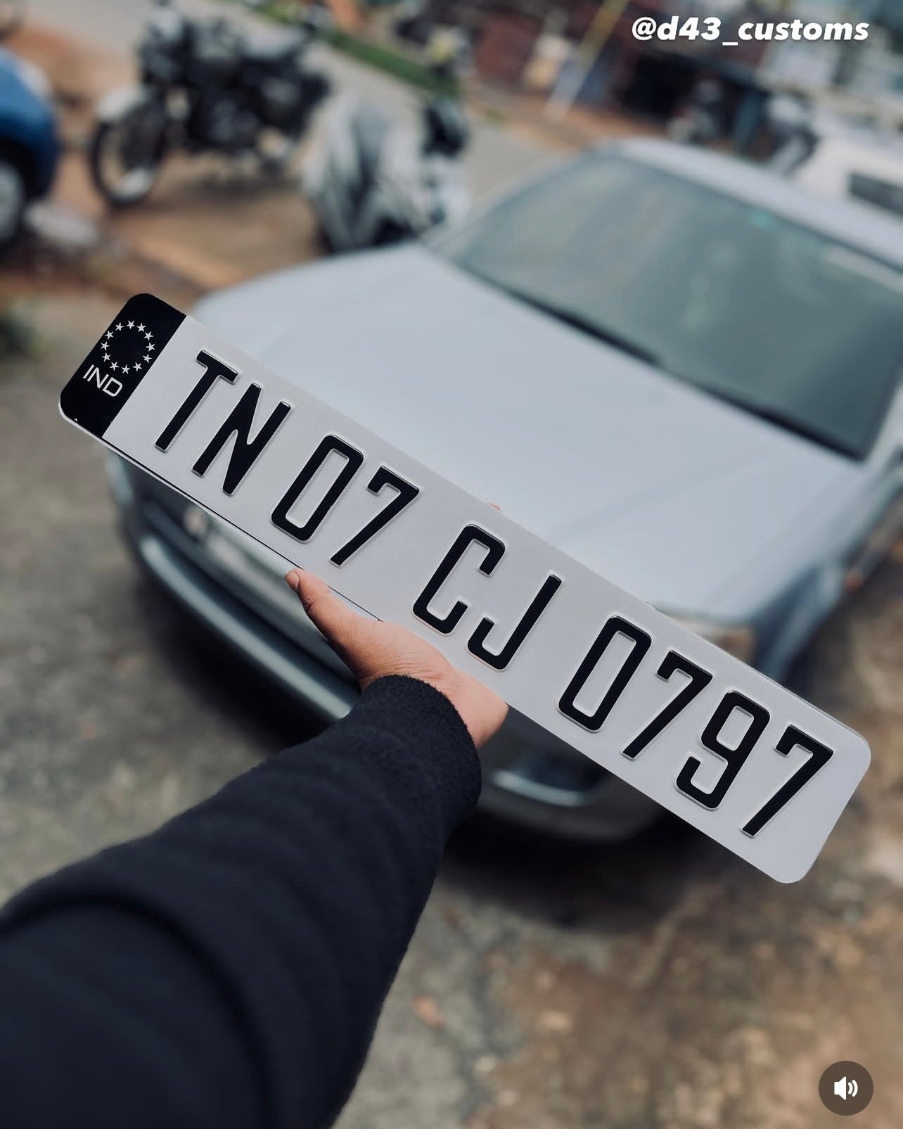 Customised Car Classic Number Plates with IND